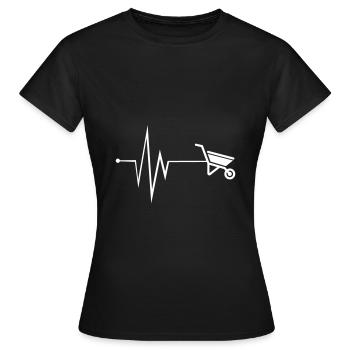 Wheelbarrow pulse - Women's T-Shirt - black - Front - AI Model Female 172 dark (172cm)