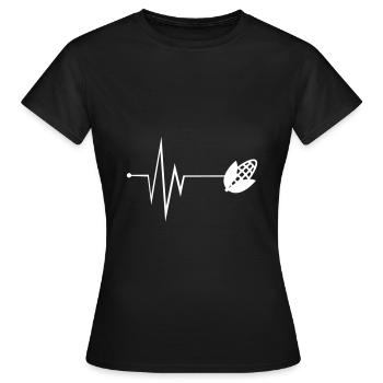 Corn pulse - Women's T-Shirt - black - Front - AI Model Female 172 dark (172cm)