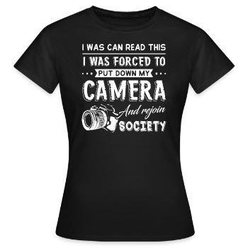 Love Photographer - Frauen T-Shirt - Schwarz - Vorne - AI Model Female 172 dark (172cm)