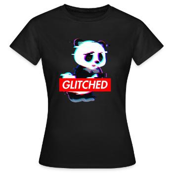 Tao Tao Panda Glitché - T-shirt Femme - noir - Devant - AI Model Female 172 dark (172cm)