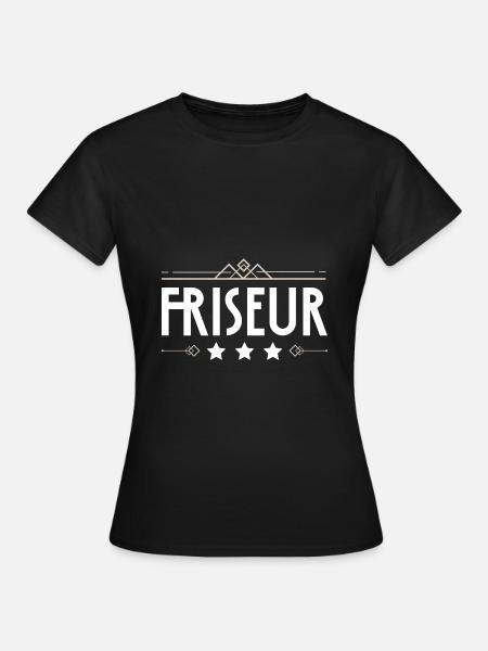 Friseur Beruf - Frauen T-Shirt - Schwarz