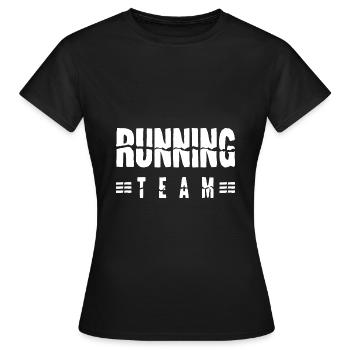 Équipe de course à pied - T-shirt Femme - noir - Devant - AI Model Female 172 dark (172cm)