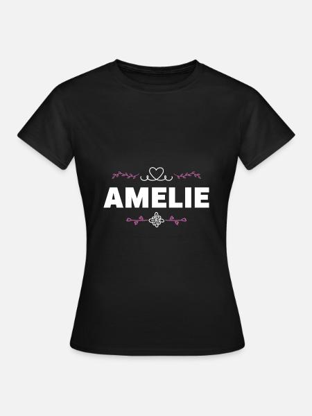 Amelie - Frauen T-Shirt - Schwarz