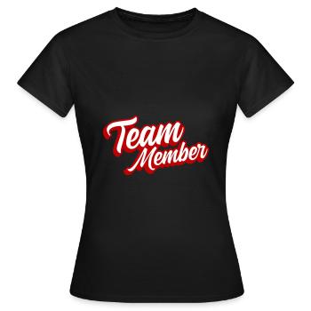 Membres de l’équipe - T-shirt Femme - noir - Devant - AI Model Female 172 dark (172cm)