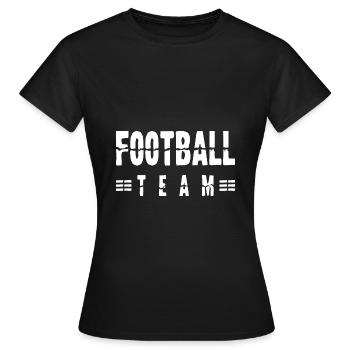 Équipe de football - T-shirt Femme - noir - Devant - AI Model Female 172 dark (172cm)