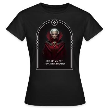 Femme sage Anglais - T-shirt Femme - noir - Devant - AI Model Female 172 dark (172cm)