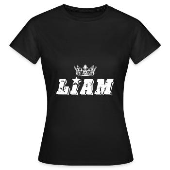 Liam - Frauen T-Shirt - Schwarz - Vorne - AI Model Female 172 dark (172cm)