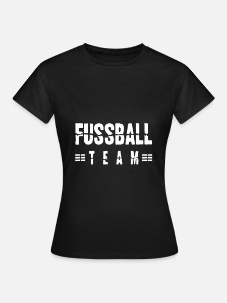 Fussball Team - Frauen T-Shirt - Schwarz
