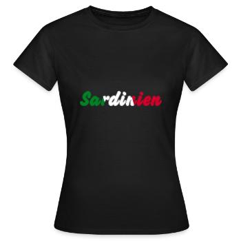 Sardinia - Women's T-Shirt - black - Front - AI Model Female 172 dark (172cm)