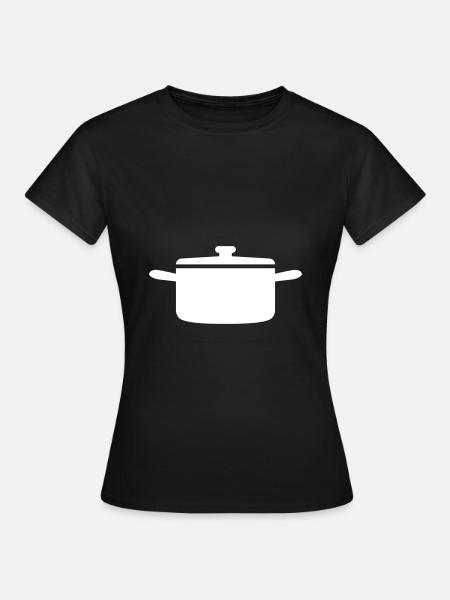 kochtopf Symbol - Frauen T-Shirt - Schwarz