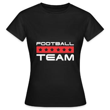 Équipe de football - T-shirt Femme - noir - Devant - AI Model Female 172 dark (172cm)