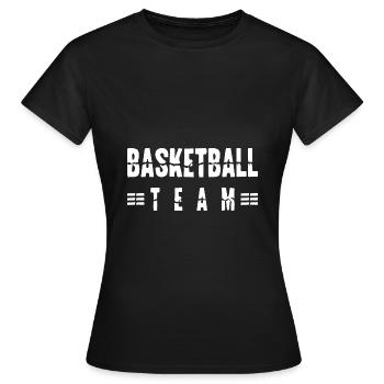 Équipe de basket-ball - T-shirt Femme - noir - Devant - AI Model Female 172 dark (172cm)