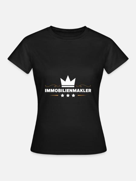 Immobilienmakler Beruf - Frauen T-Shirt - Schwarz