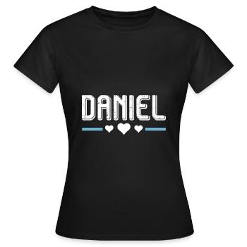 Daniel - Frauen T-Shirt - Schwarz - Vorne - AI Model Female 172 dark (172cm)