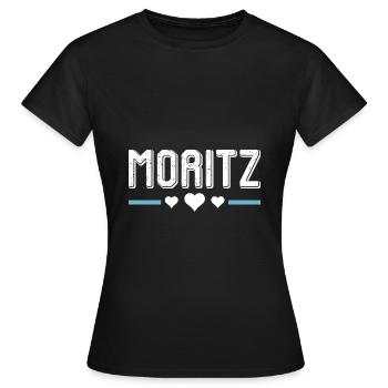 Moritz - Frauen T-Shirt - Schwarz - Vorne - AI Model Female 172 dark (172cm)