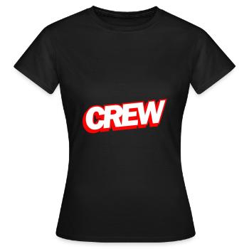 Conception de l’équipage - T-shirt Femme - noir - Devant - AI Model Female 172 dark (172cm)