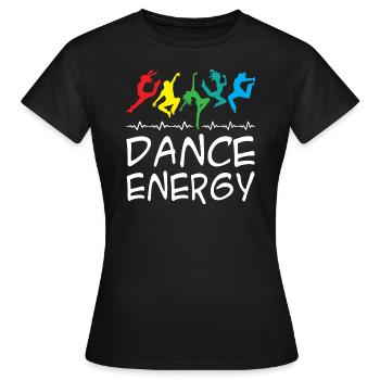 Dance Energy - Frauen T-Shirt - Schwarz - Vorne - AI Model Female 172 dark (172cm)
