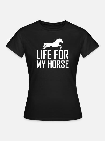 Reiten - Frauen T-Shirt - Schwarz