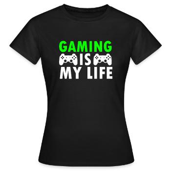 Gaming - T-shirt Femme - noir - Devant - AI Model Female 172 dark (172cm)