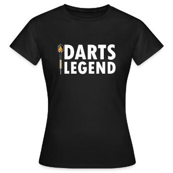 Darts darts darts - Women's T-Shirt - black - Front - AI Model Female 172 dark (172cm)