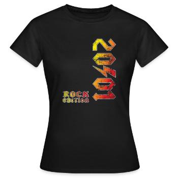 Geburtstag Rock Edition 2001 - Frauen T-Shirt - Schwarz - Vorne - AI Model Female 172 dark (172cm)