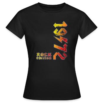 Geburtstag Rock Edition 1972 - Frauen T-Shirt - Schwarz - Vorne - AI Model Female 172 dark (172cm)