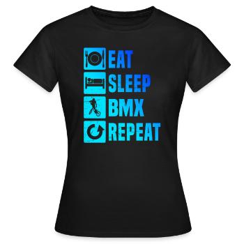 Vélo Vélo Hommes bmx Femmes vélo bmx - T-shirt Femme - noir - Devant - AI Model Female 172 dark (172cm)