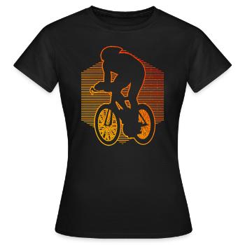 Cycliste sur route femmes course cyclisme vélo de route - T-shirt Femme - noir - Devant - AI Model Female 172 dark (172cm)