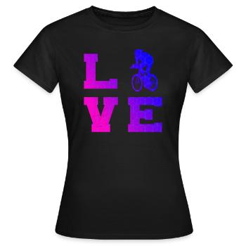 Vélo de route pour femmes Vélo de course Cyclisme sur route pour hommes - T-shirt Femme - noir - Devant - AI Model Female 172 dark (172cm)