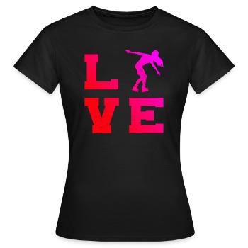 Patin à roulettes Patins à roulettes pour hommes Patins à roulettes - T-shirt Femme - noir - Devant - AI Model Female 172 dark (172cm)