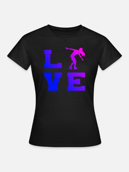 Roller Skating Roller Skating Roller Skate - T-shirt Femme - noir
