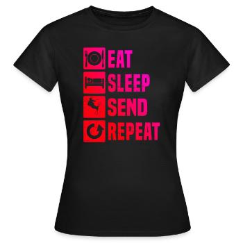 Ski Freestyle Slopestyle Herren Freestyle Ski - Frauen T-Shirt - Schwarz - Vorne - AI Model Female 172 dark (172cm)
