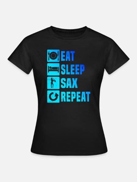 Saxophone Saxophoniste Hommes Saxophone Femmes - T-shirt Femme - noir