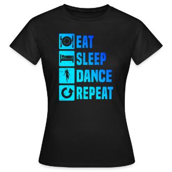 Shuffle Girl Shuffle Boy Shuffledancer - T-shirt Femme - noir - Devant - AI Model Female 172 dark (172cm)