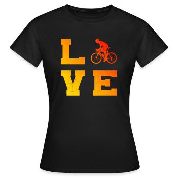 Rennrad Damen Rennradfahren Rennradfahrer - Frauen T-Shirt - Schwarz - Vorne - AI Model Female 172 dark (172cm)