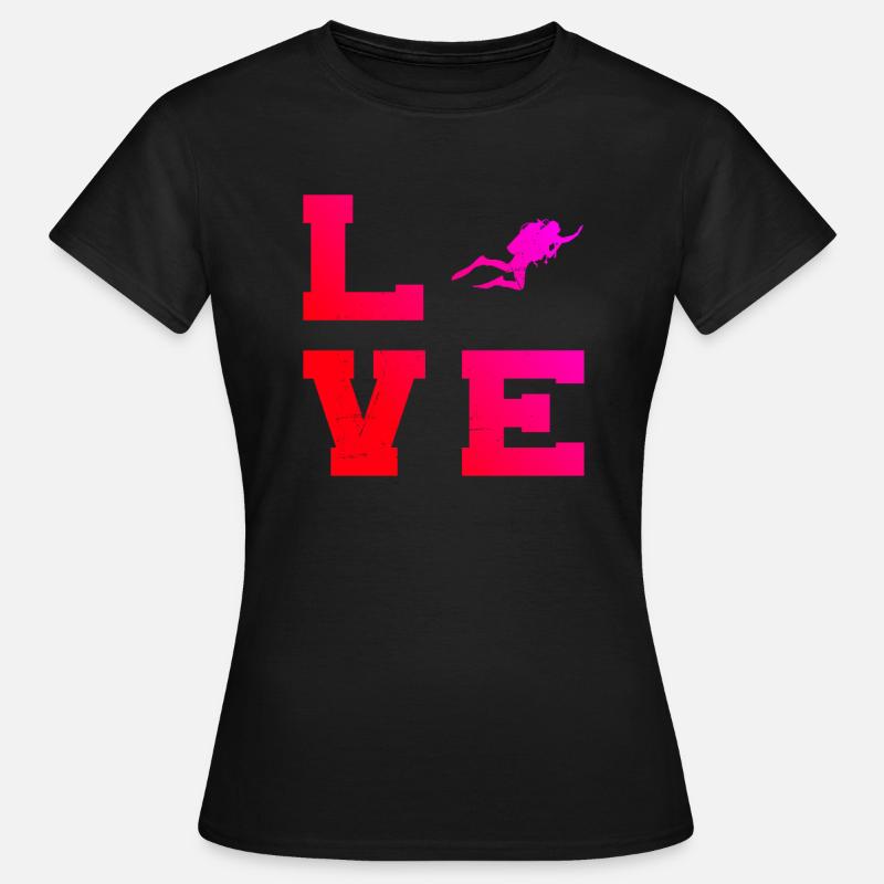 Scuba Tauchen Diving Scuba Taucher Scuba Diver - Women's T-Shirt - black
