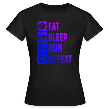 Jogging Running Fitness Cross Country Running - T-shirt Femme - noir - Devant - AI Model Female 172 dark (172cm)
