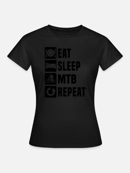 Mountain Bike Men Mountain Bike Cycling - Women's T-Shirt - black