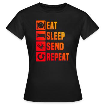 Slopestyle Ski Freestyle Ski Jumping Herren - Frauen T-Shirt - Schwarz - Vorne - AI Model Female 172 dark (172cm)