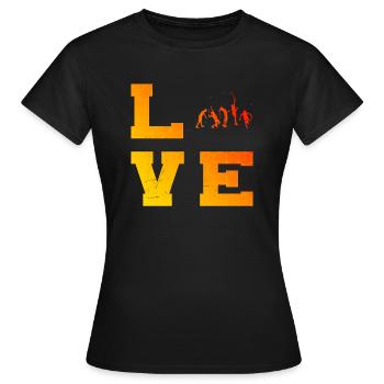 Damen Tennisspielen Tennisspieler Tennis spielen - Frauen T-Shirt - Schwarz - Vorne - AI Model Female 172 dark (172cm)