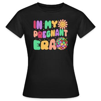 Schwangerschaft Schwanger Baby Familie Frauen - Frauen T-Shirt - Schwarz - Vorne - AI Model Female 172 dark (172cm)