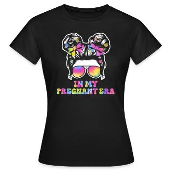 Schwangerschaft Schwanger Baby Familie Frauen - Frauen T-Shirt - Schwarz - Vorne - AI Model Female 172 dark (172cm)