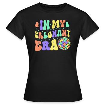 Schwangerschaft Schwanger Baby Familie Frauen - Frauen T-Shirt - Schwarz - Vorne - AI Model Female 172 dark (172cm)