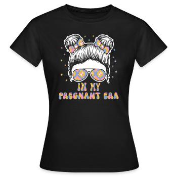 Schwangerschaft Schwanger Baby Familie Frauen - Frauen T-Shirt - Schwarz - Vorne - AI Model Female 172 dark (172cm)