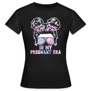 Schwangerschaft Schwanger Baby Familie Frauen - Frauen T-Shirt - Schwarz - Vorne - AI Model Female 172 dark (172cm)