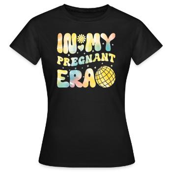 Schwangerschaft Schwanger Baby Familie Frauen - Frauen T-Shirt - Schwarz - Vorne - AI Model Female 172 dark (172cm)