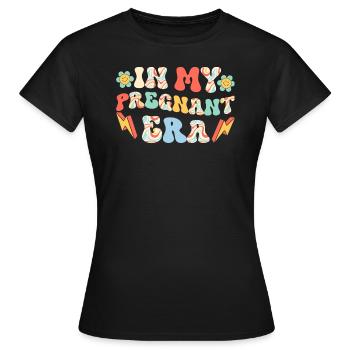 Schwangerschaft Schwanger Baby Familie Frauen - Frauen T-Shirt - Schwarz - Vorne - AI Model Female 172 dark (172cm)