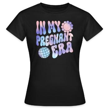 Schwangerschaft Schwanger Baby Familie Frauen - Frauen T-Shirt - Schwarz - Vorne - AI Model Female 172 dark (172cm)