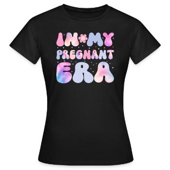 Schwangerschaft Schwanger Baby Familie Frauen - Frauen T-Shirt - Schwarz - Vorne - AI Model Female 172 dark (172cm)