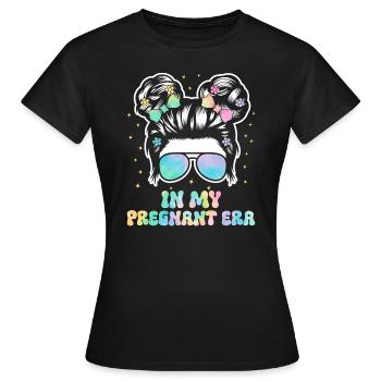 Schwangerschaft Schwanger Baby Familie Frauen - Frauen T-Shirt - Schwarz - Vorne - AI Model Female 172 dark (172cm)